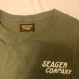 Seager Mens XL Army Green T-Shirt